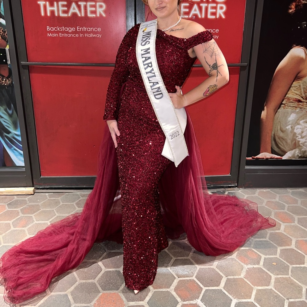 Pageant evening gown
